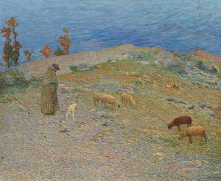 Berger et ses moutons dans les Causses - Henri Martin — vista dell’opera