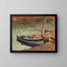 Bouquet de bleuets et barques au port - Henri Martin — quadro incorniciato alla parete