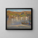 Cinque pescatori e la loro barca arenata sulla spiaggia a Collioure - Henri Martin — quadro incorniciato alla parete