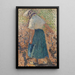 Giovane donna tra le vigne - Henri Martin — quadro incorniciato alla parete