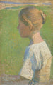 Jeune femme de profil - Henri Martin — vista dell’opera