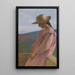 Jeune fille assise - Henri Martin — quadro incorniciato alla parete