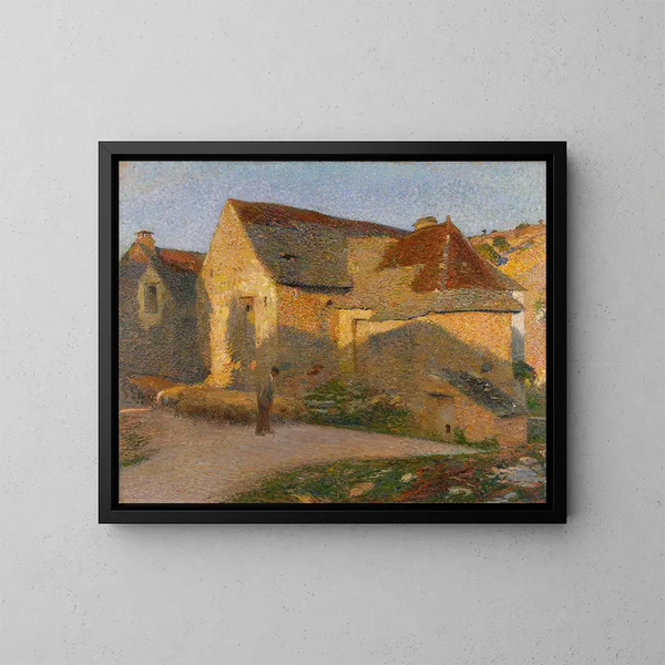 La vieille maison aux derniers rayons - Henri Martin — quadro incorniciato alla parete