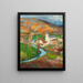Labastide-du-Vert in primavera dal giardino di Marquayrol - Henri Martin — quadro incorniciato alla parete