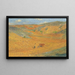 Contadino in fondo a una valle - Henri Martin — quadro incorniciato alla parete