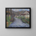 L'école et le ponte sul verde Labastide-du-Vert - Henri Martin — quadro incorniciato alla parete