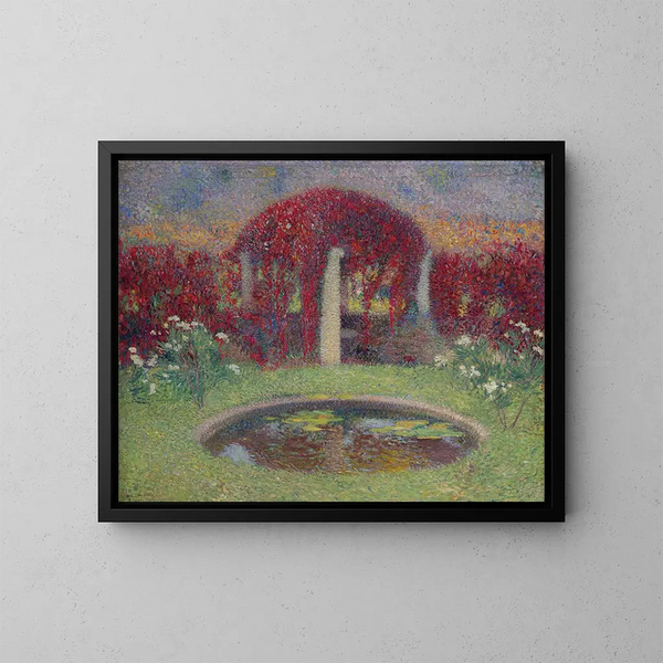 Le Bassin et la tonnelle - Henri Martin — quadro incorniciato alla parete