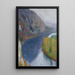 Le Lot au pied des falaises de Saint-Cirq-Lapopie - Henri Martin — quadro incorniciato alla parete