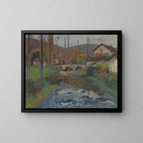 Il Ponte di Labastide du Vert - Henri Martin — quadro incorniciato alla parete