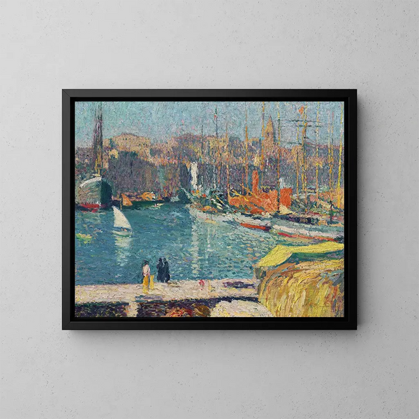 Le Vieux-Port de Marseille - Henri Martin — quadro incorniciato alla parete