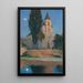 Lever de lune derrière l'église de La Bastide-du-Vert - Henri Martin — quadro incorniciato alla parete