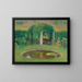 Piccolo bacino vicino alla pergola sud di Marquayrol, giardino dell'artista - Henri Martin — quadro incorniciato alla parete