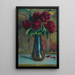 Pivoines rouges dans un vase Dalpayrat - Henri Martin — quadro incorniciato alla parete