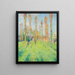 Prairie soleggiata ai pioppi - Henri Martin — quadro incorniciato alla parete