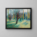 Salici nella valle del Verde - Henri Martin — quadro incorniciato alla parete
