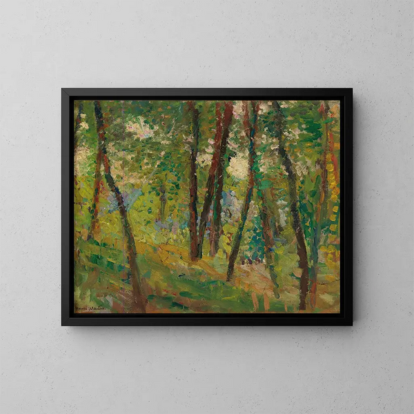 Sotto bosco - Henri Martin — quadro incorniciato alla parete