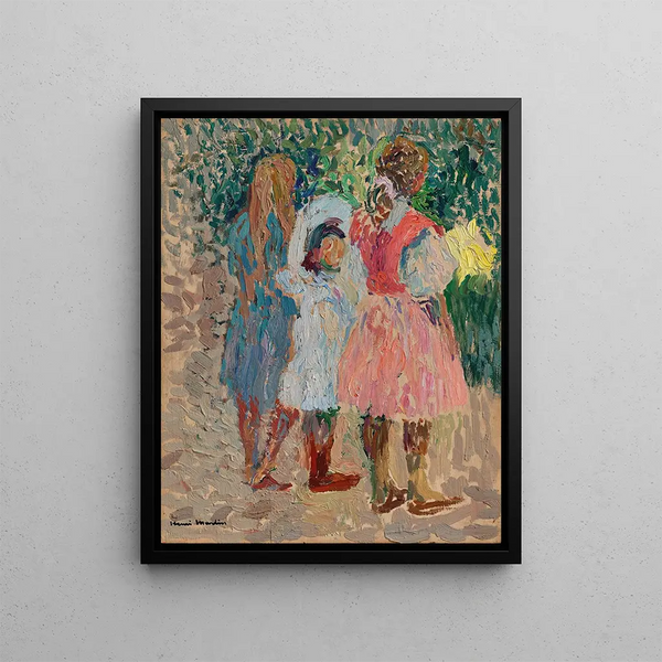 Henri Martin - Trois petites filles au jardin un matin dt.webp