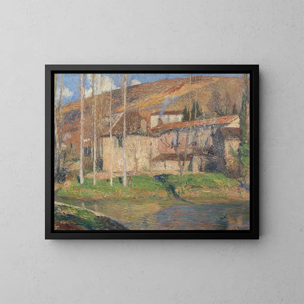 Vista di Labastide-du-Vert, Midi-Pyrénées - Henri Martin — quadro incorniciato alla parete