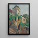 Vue d'une ferme avec un pigeonnier - Henri Martin — quadro incorniciato alla parete