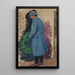 Studio per il monumento ai caduti L'uomo con una corona funebre di alloro - Henri Martin — quadro incorniciato alla parete
