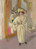 Donna in bianco in piedi davanti a uno specchio - Henri Matisse — vista dell’opera
