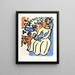 Marie-José in abito giallo - Henri Matisse — quadro incorniciato alla parete