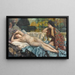 Repos al bordo del lago - Henri Montassier — quadro incorniciato alla parete