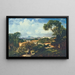 Vista del convento di Santa Teresa dalle alture di Paula Matos - Henri Nicolas Vinet — quadro incorniciato alla parete