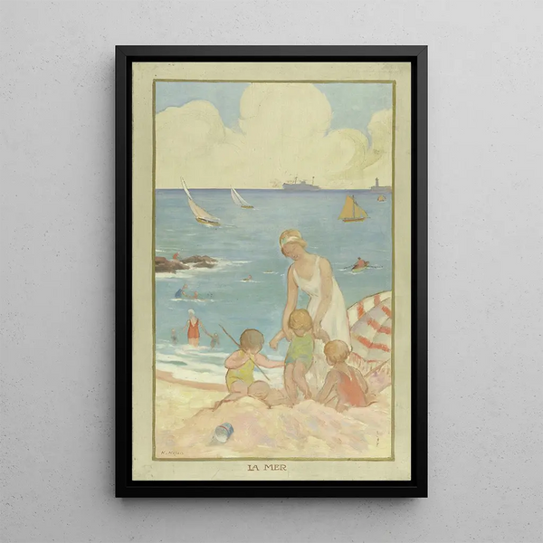 La mer - Henri Nozais — quadro incorniciato alla parete