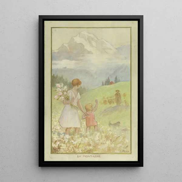 La montagne - Henri Nozais — quadro incorniciato alla parete