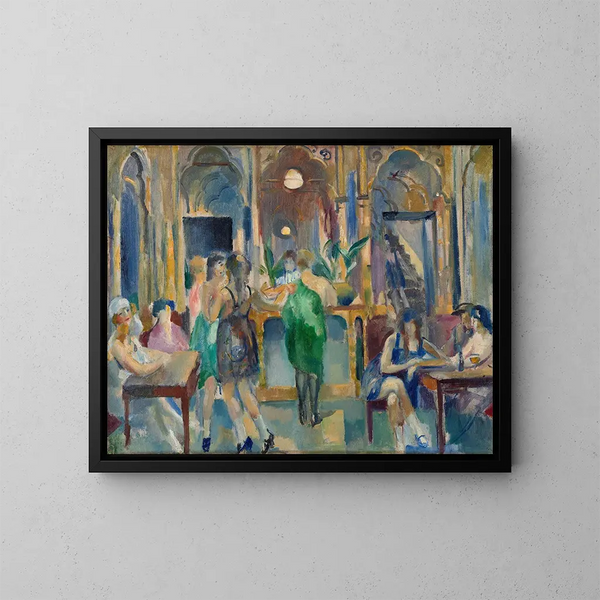 Il Palazzo di Cristallo o la Casa Chiusa di Anversa - Henri Ottmann — quadro incorniciato alla parete