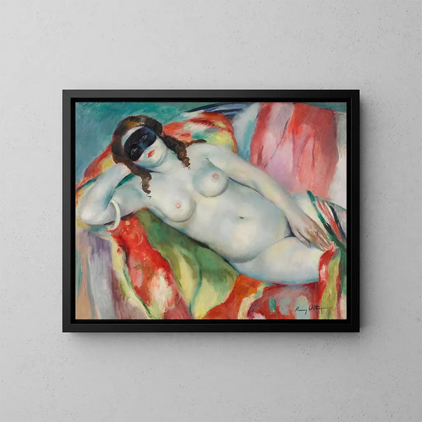 Nu con maschera - Henri Ottmann — quadro incorniciato alla parete