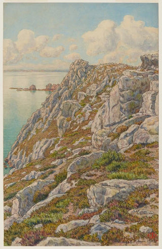 Henri Rivire - Falaises de lIle Vierge Baie de Douarnenez Morgat.webp