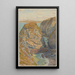 Falaises del Grand Ris Baie de Douarnenez - Henri Rivière — quadro incorniciato alla parete