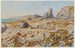 Grève di Pors Lonnec, bassa marea, Morgat - Henri Rivière — vista dell’opera
