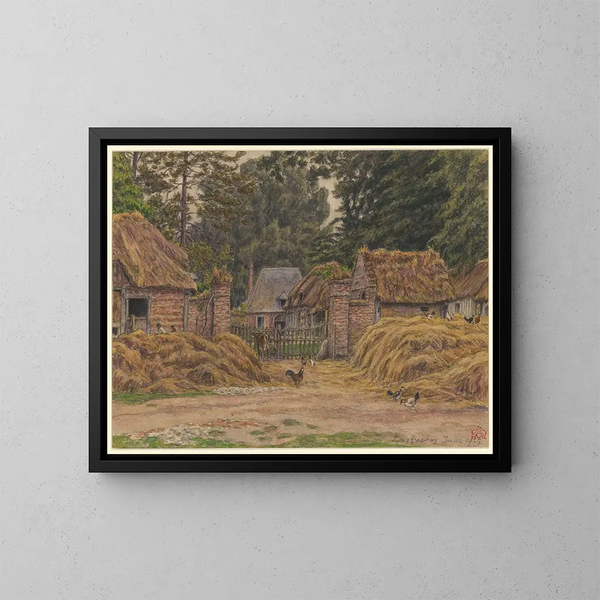 Long Fresnay - Henri Rivière — quadro incorniciato alla parete