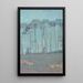 Paesaggio blu con pecore - Henri Rivière — quadro incorniciato alla parete