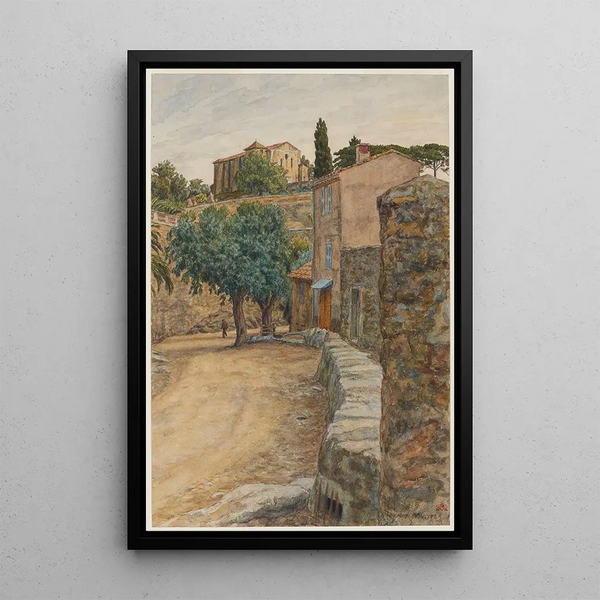 Rue Bormes - Henri Rivière — quadro incorniciato alla parete