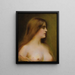 Ritratto di una giovane donna - Henri Rondel — quadro incorniciato alla parete