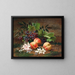 Natura morta forestale con pesche e uva - Henri Rousseau — quadro incorniciato alla parete