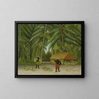 Raccolta di banane - Henri Rousseau — quadro incorniciato alla parete