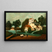 Paesaggio con Mulino ad Acqua - Henri Rousseau — quadro incorniciato alla parete