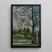 Paesaggio con pescatori - Henri Rousseau — quadro incorniciato alla parete