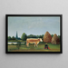 Scène a Bagneux in periferia di Parigi - Henri Rousseau — quadro incorniciato alla parete