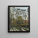 Le rive della Bièvre vicino a Bicêtre - Henri Rousseau — quadro incorniciato alla parete
