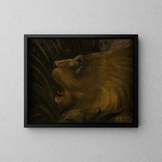 Tête de lion - Henri Rousseau — quadro incorniciato alla parete