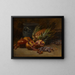 Nature morte con melograni e ananas - Henri Saintin — quadro incorniciato alla parete
