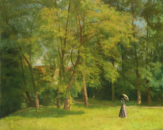 Elegante nel parco - Henri Stanislas Rouart — vista dell’opera
