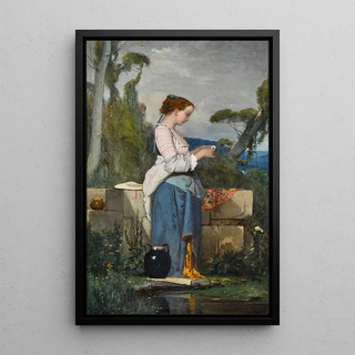 Henri Taurel - A Young Woman At A Well.webp