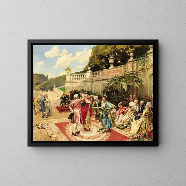 La fête au jardin - Henri Victor Lesur — quadro incorniciato alla parete